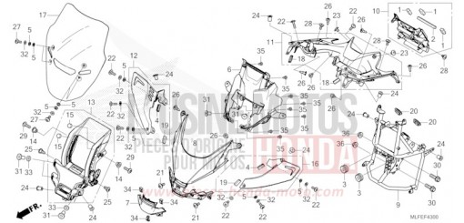 PANNEAU SUPERIEUR/PARE-BRISE NT1100DES de 2025